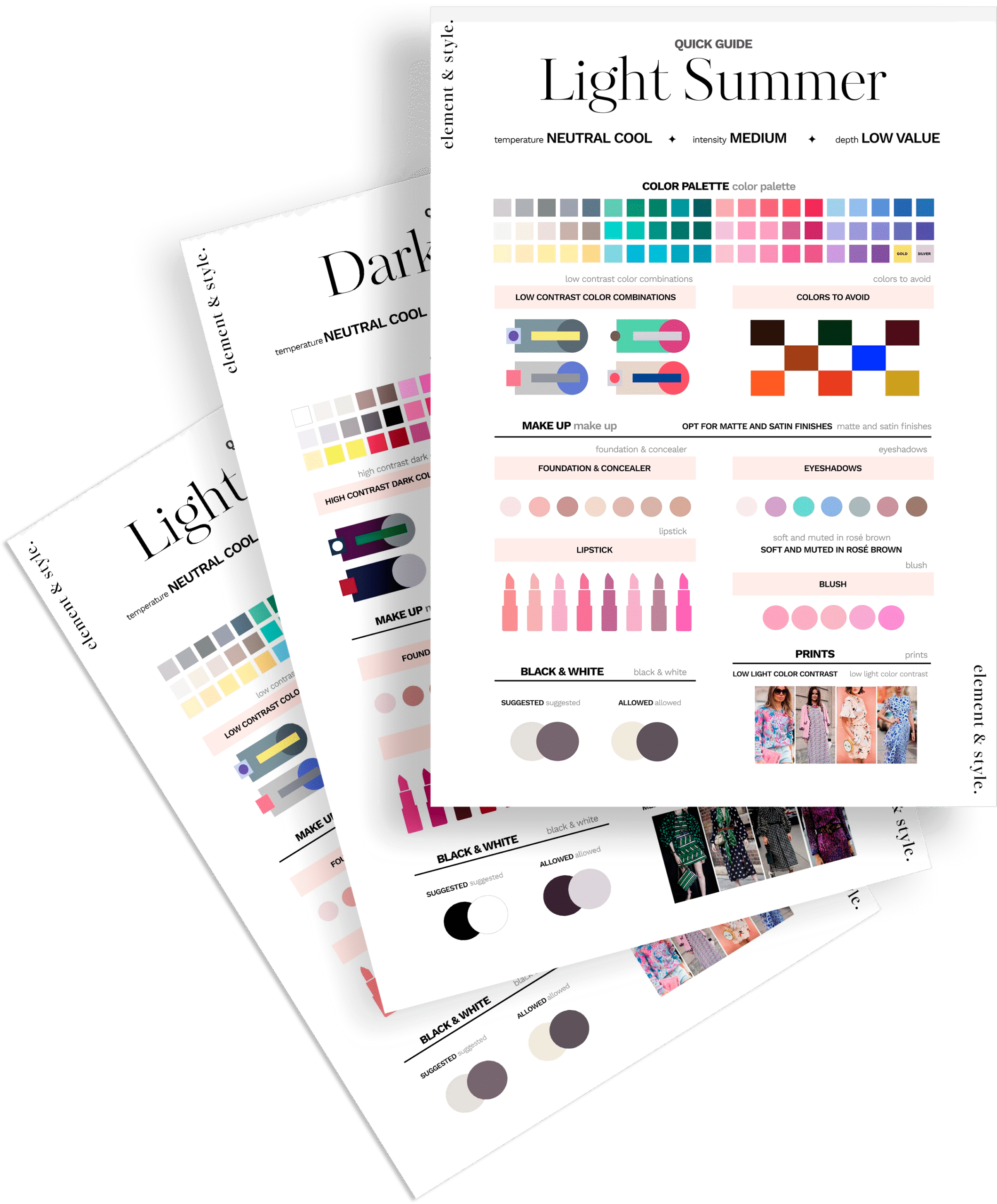 All 12 client-ready seasonal color guides
