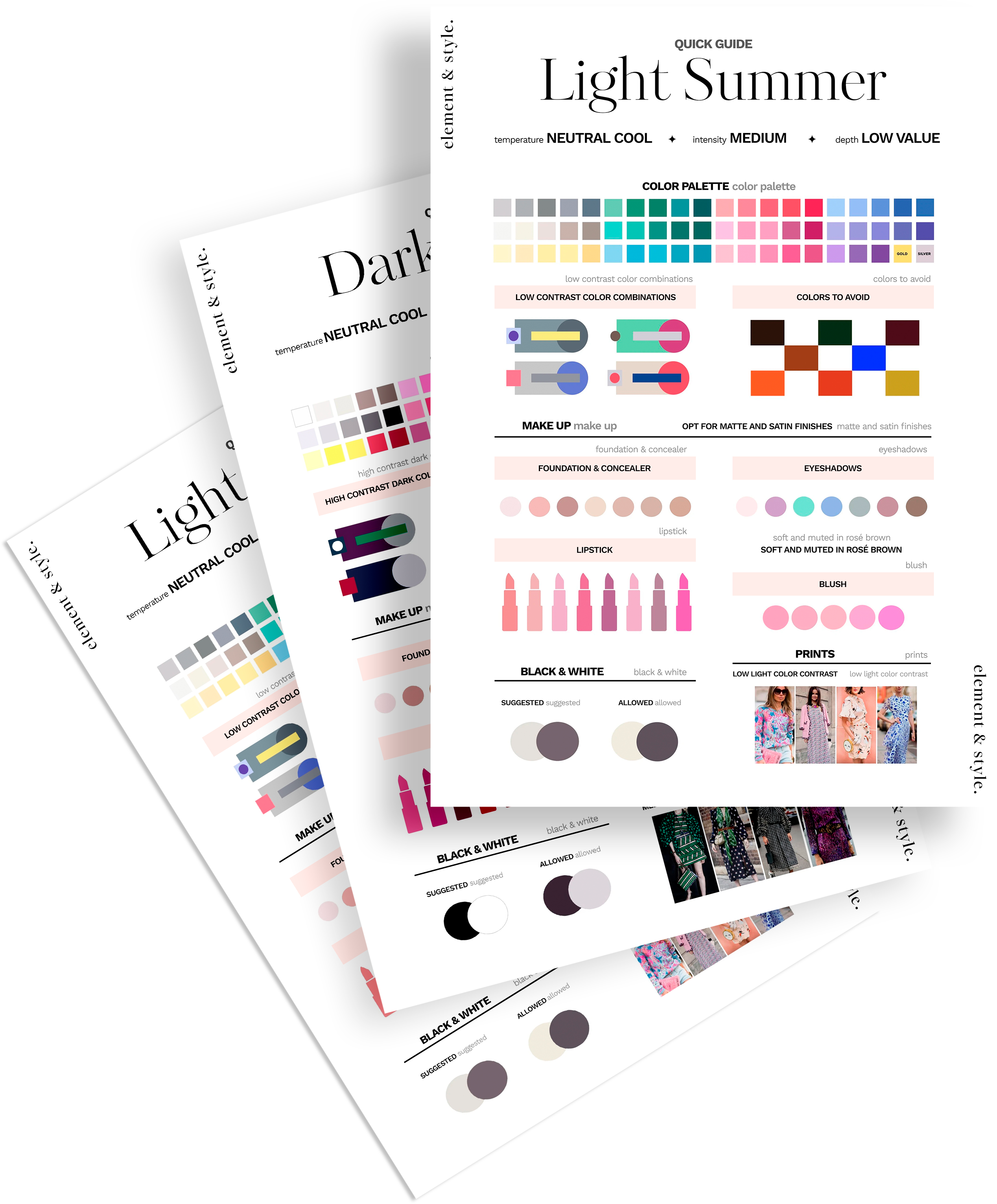 12 Seasonal Color Palettes