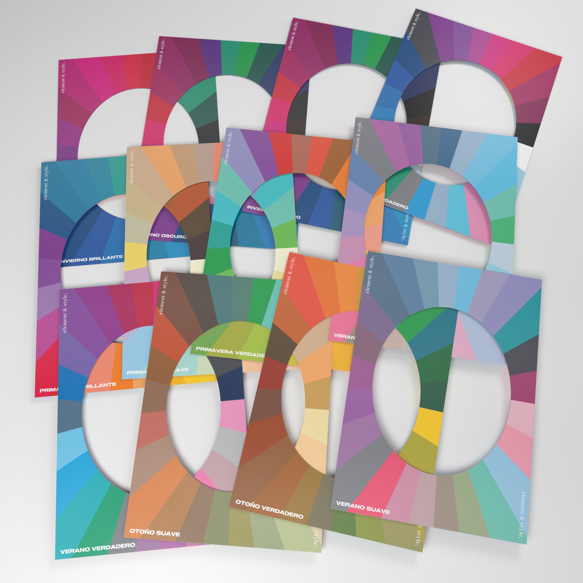 Professional Color Analysis Frames Kit - 108 Complete System