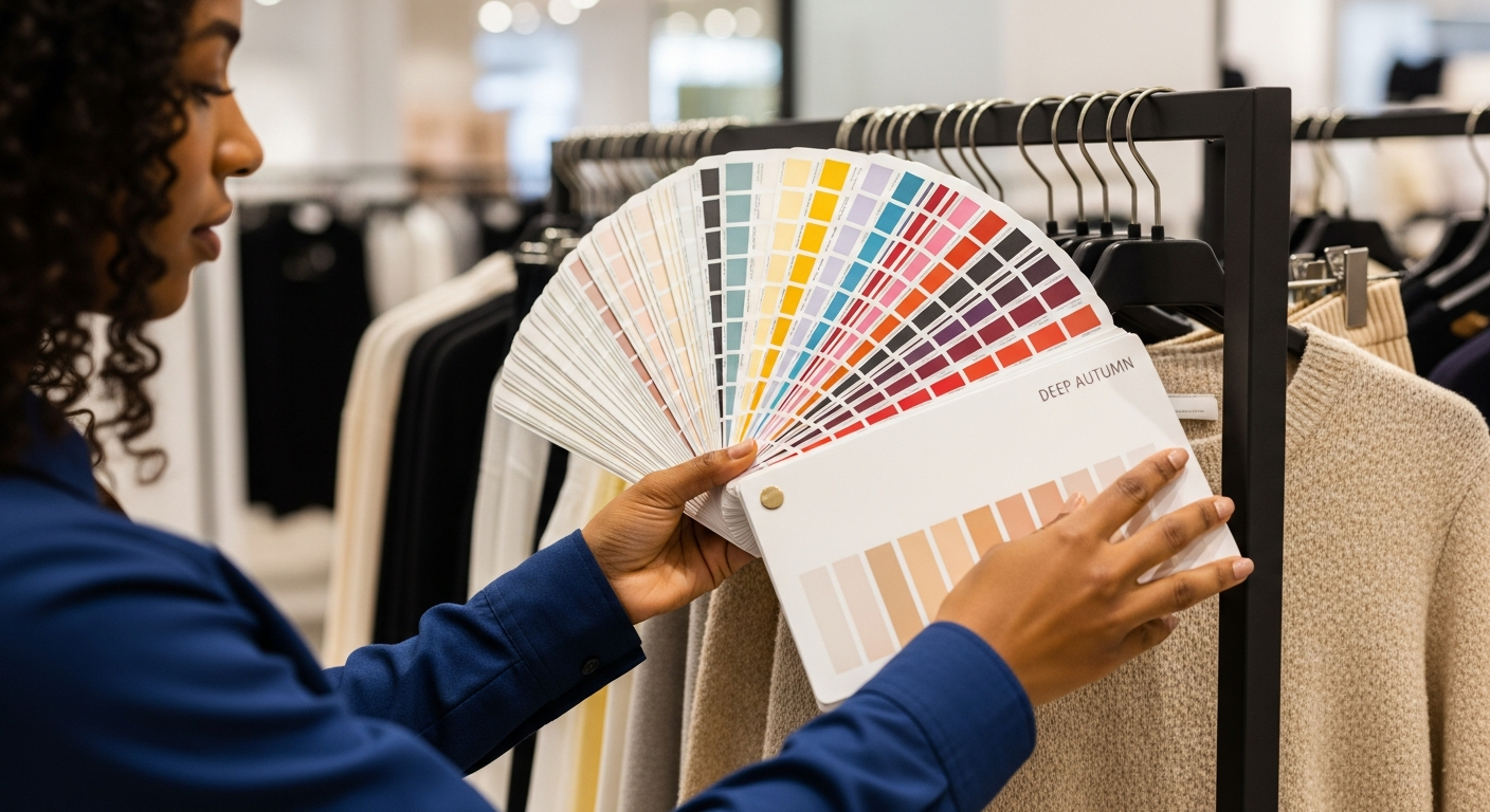 Show color swatches being used for shopping.