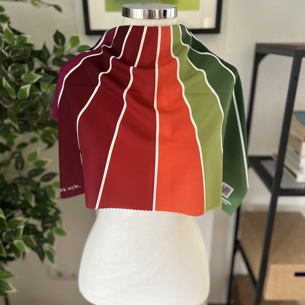 Seasonal drapes on a form