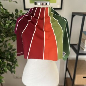 12 Seasons color analysis drapes on a form