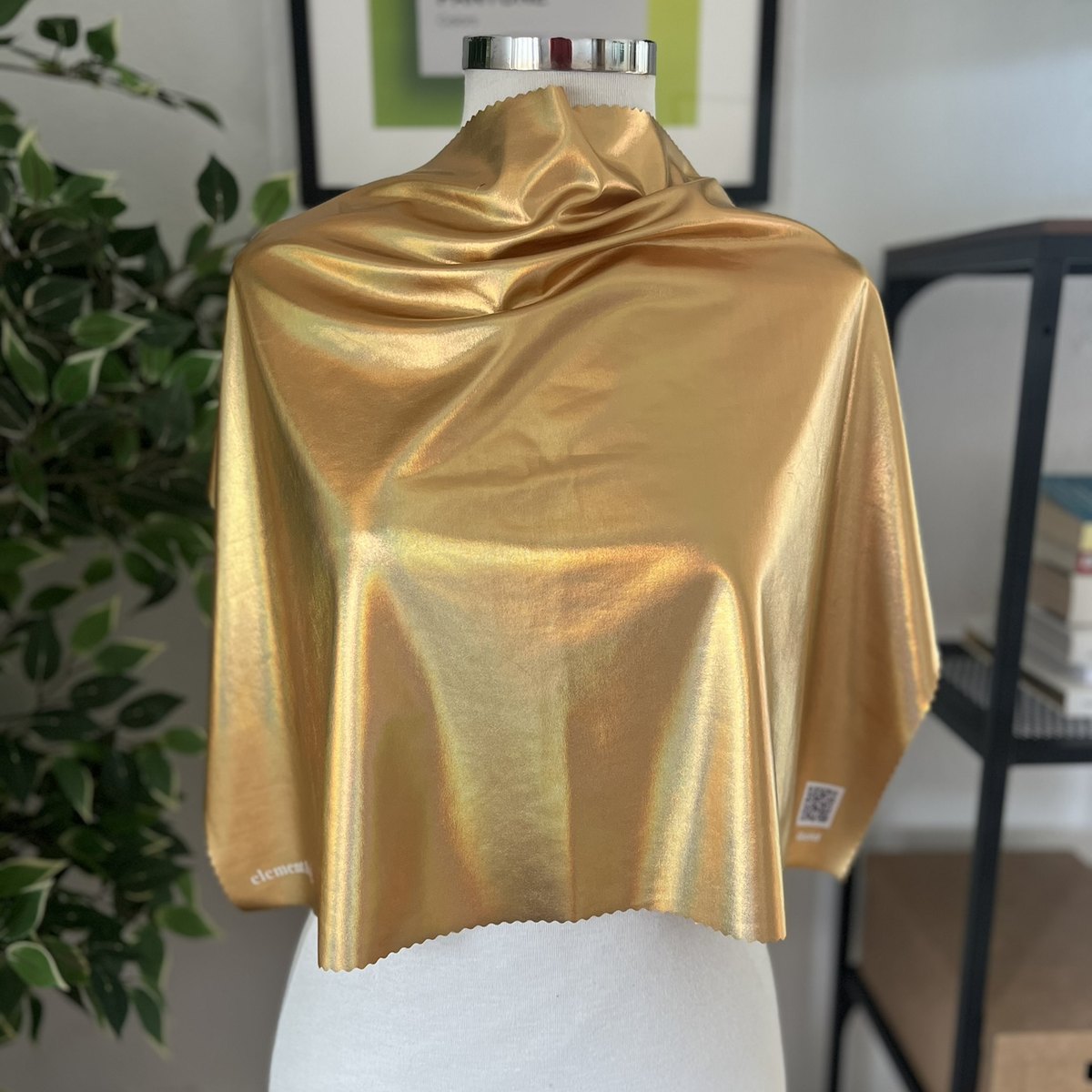 Gold metallic drape