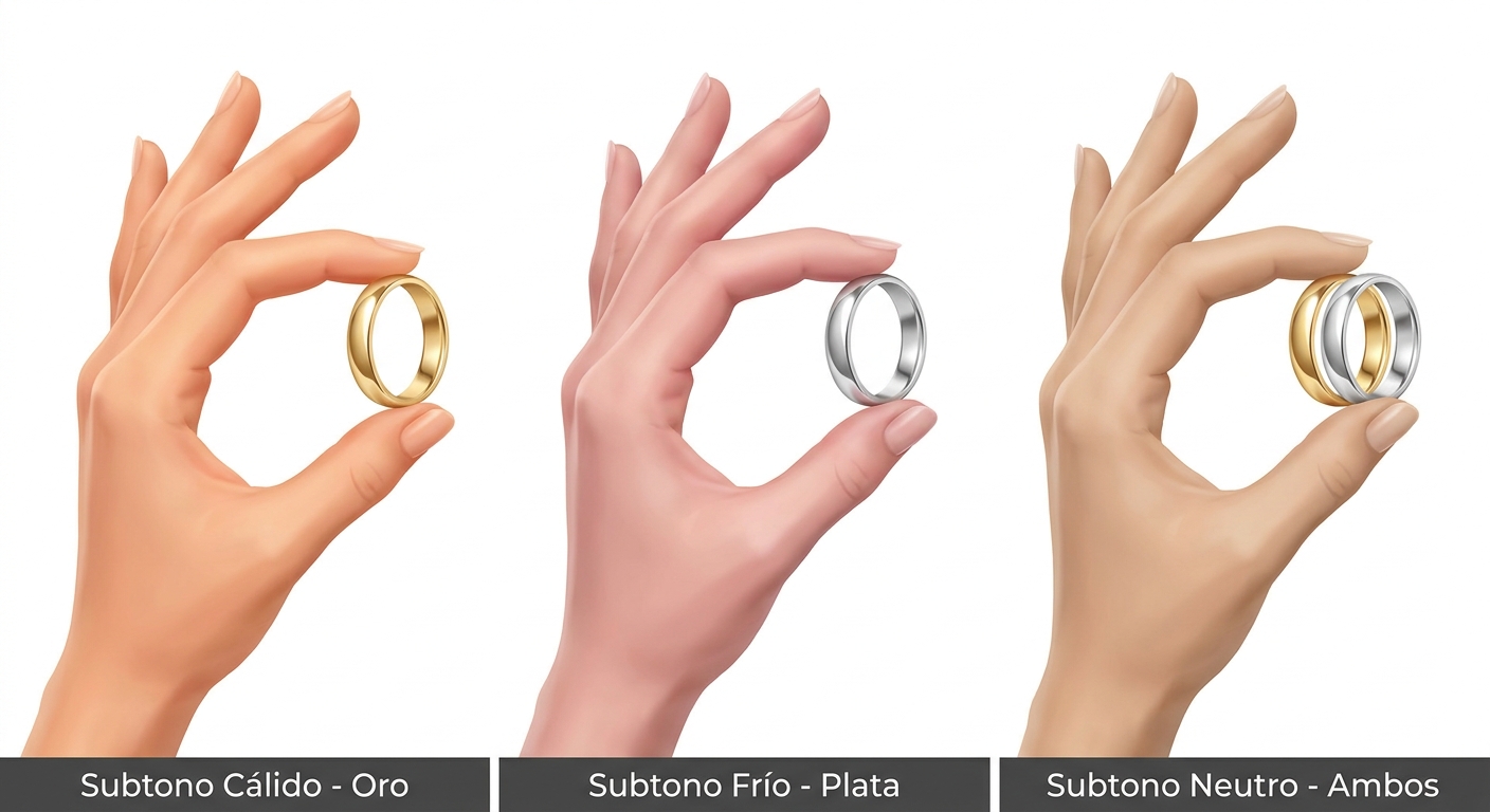 To visually explain the three main undertone categories and their corresponding flattering metals.
